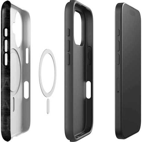NFL New Orleans Saints Black & White iPhone 16 Plus Magsafe Impact Case